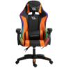 PowerGaming LED RGB Noir+Orange 120kg appuie-tête Chaise
