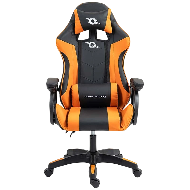 PowerGaming Noir+Orange 120kg appuie-tête coussin lombaire Chaise