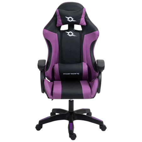PowerGaming Noir+Lilas 120kg appuie-tête coussin lombaire Chaise gaming