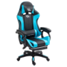 PowerGaming Repose-pieds Noir+Bleu 120kg Chaise