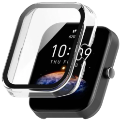 Coque PC + Verre Trempé Amazfit Bip 3 Transparent