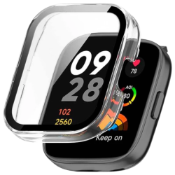 Coque PC + Verre Trempé Xiaomi Redmi Watch 3 Transparent