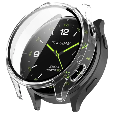 Coque PC + Verre Trempé Xiaomi Watch 2 Transparent