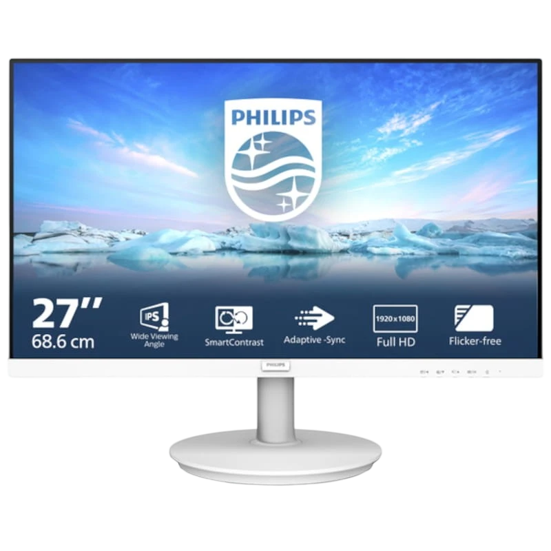 Philips V Line 271V8AW/00 Blanc 27 pouces Full HD IPS 4ms Écran