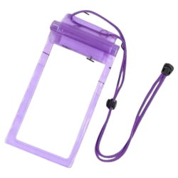 Étui universel pour téléphone portable, étanche et suspendu, violet
