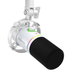 Maono PD200x RGB Blanc cardioïde dynamique Microphone