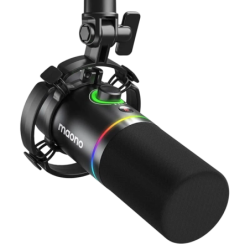 Maono PD200x RGB Noir cardioïde dynamique Microphone