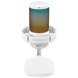 Maono DGM20 RGB Blanc cardioïde à condensateur Microphone