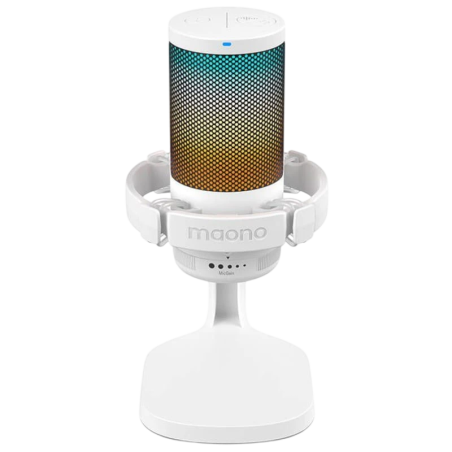 Maono DGM20 RGB Blanc cardioïde à condensateur Microphone
