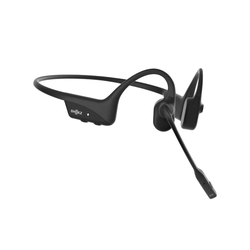 Shokz OpenComm 2 UC USB-C Noir Conduction osseuse Bluetooth 5.1 IP55 Multipoint Écouteurs sans fil