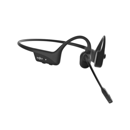Shokz OpenComm 2 UC USB-C Noir Conduction osseuse Bluetooth 5.1 IP55 Multipoint Écouteurs sans fil