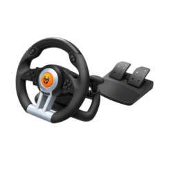 Krom K-Wheel USB Noir PS4/Xbox 12 boutons Volant + Pédales