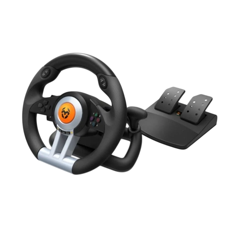 Krom K-Wheel USB Noir PS4/Xbox 12 boutons Volant + Pédales