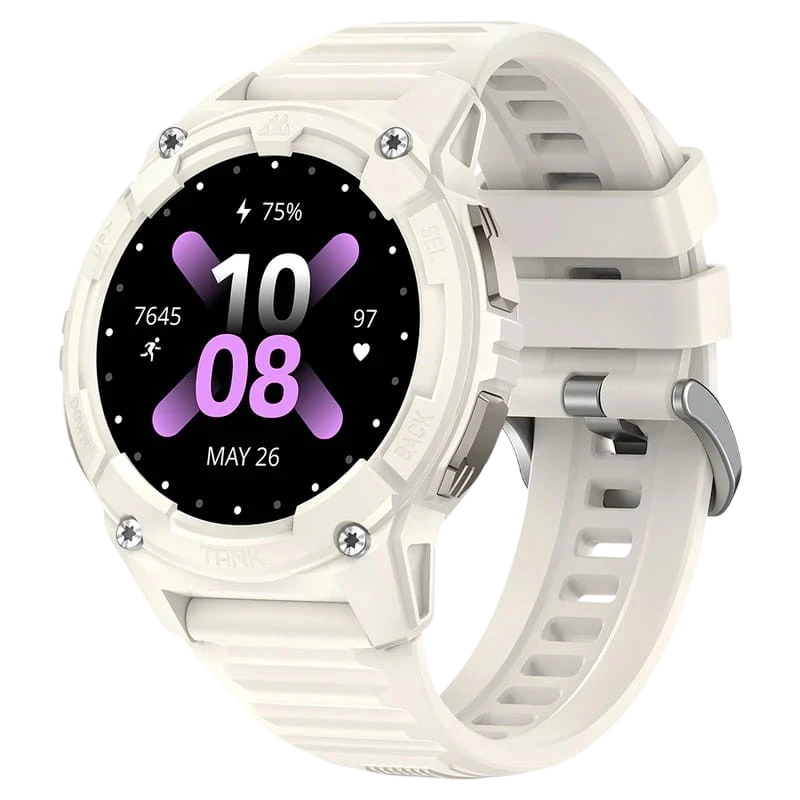KOSPET Tank S2 Blanc 1,32 pouces AMOLED GPS 10 jours +170 sports 5ATM IP69K Smartwatch