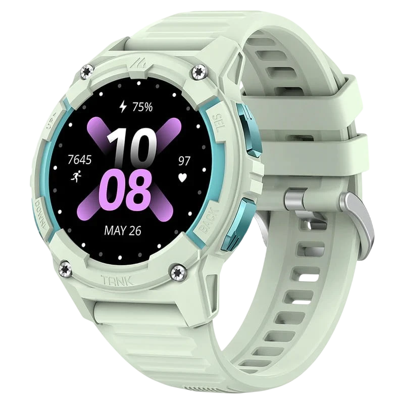 KOSPET Tank S2 Vert 1,32 pouces AMOLED GPS 10 jours +170 sports 5ATM IP69K Smartwatch