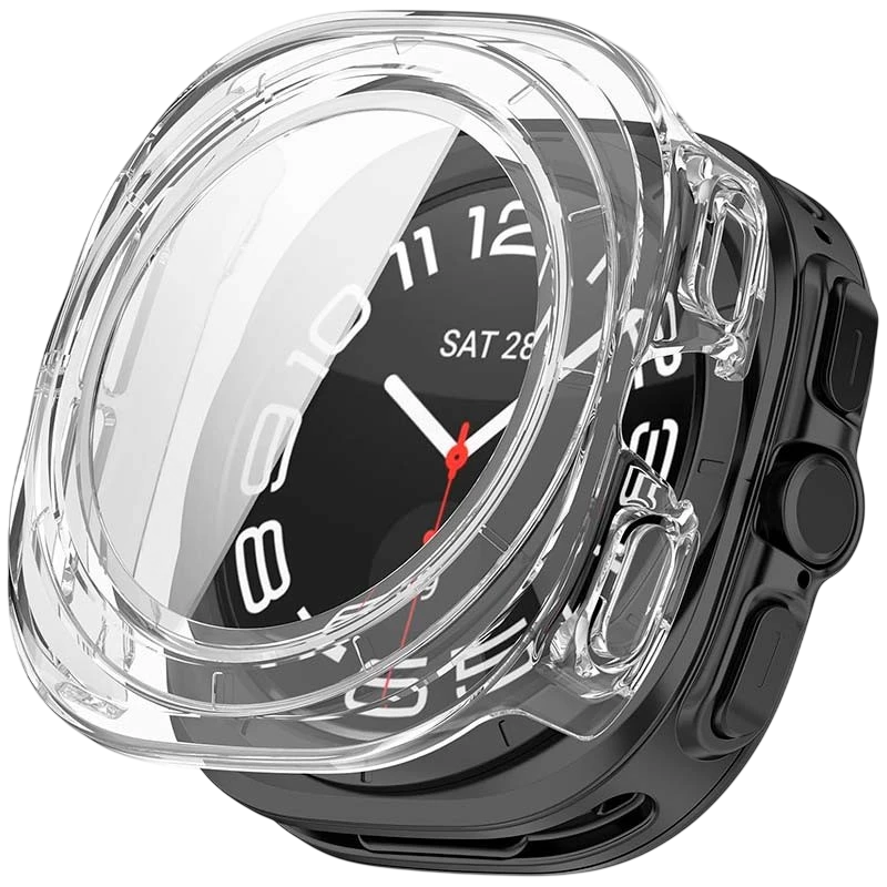 Coque PC + Verre Trempé Samsung Galaxy Watch Ultra 47mm Transparent