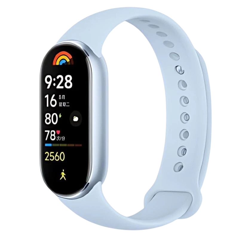 Xiaomi Mi Smart Band 9 Bleu 1,62 pouces AMOLED 21 jours +150 sports 5ATM Bracelet connecté