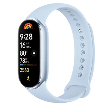 Xiaomi Mi Smart Band 9 Bleu 1,62 pouces AMOLED 21 jours +150 sports 5ATM Bracelet connecté