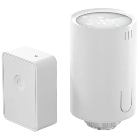 Meross MTS150HHK Blanc WiFi compatible avec HomeKit Kit thermostat connecté et hub