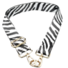 Lanyard pour Téléphone Portable Blanc et Noir - Universel avec Carte pour Toutes les Coques