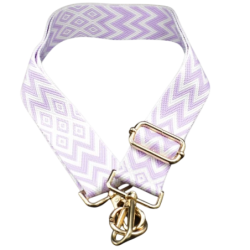 Lanyard pour Téléphone Portable Lavande et Blanc - Universel avec Carte pour Toutes les Coques