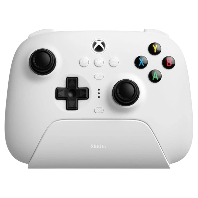 8BitDo Ultimate 3 Bluetooth/2.4G/Câble avec adaptateur + base de chargement Blanc Pour Xbox/Smartphone/PC 480mAh 15h Manette de