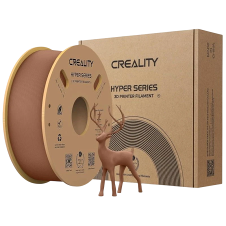 Creality Hyper PLA Filament Brun - 1.75mm - Impression à haute vitesse jusqu'à 600mm/s - Bobine de 1kg