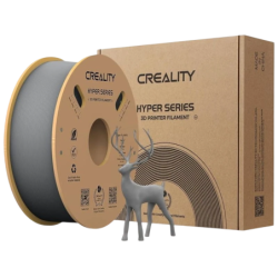 Creality Hyper PLA Filament Gris - 1.75mm - Impression à haute vitesse jusqu'à 600mm/s - Bobine de 1kg