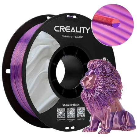 Filament Creality PLA CR-Silk Violet et Rose - 1,75 mm - Bobine de 1 kg