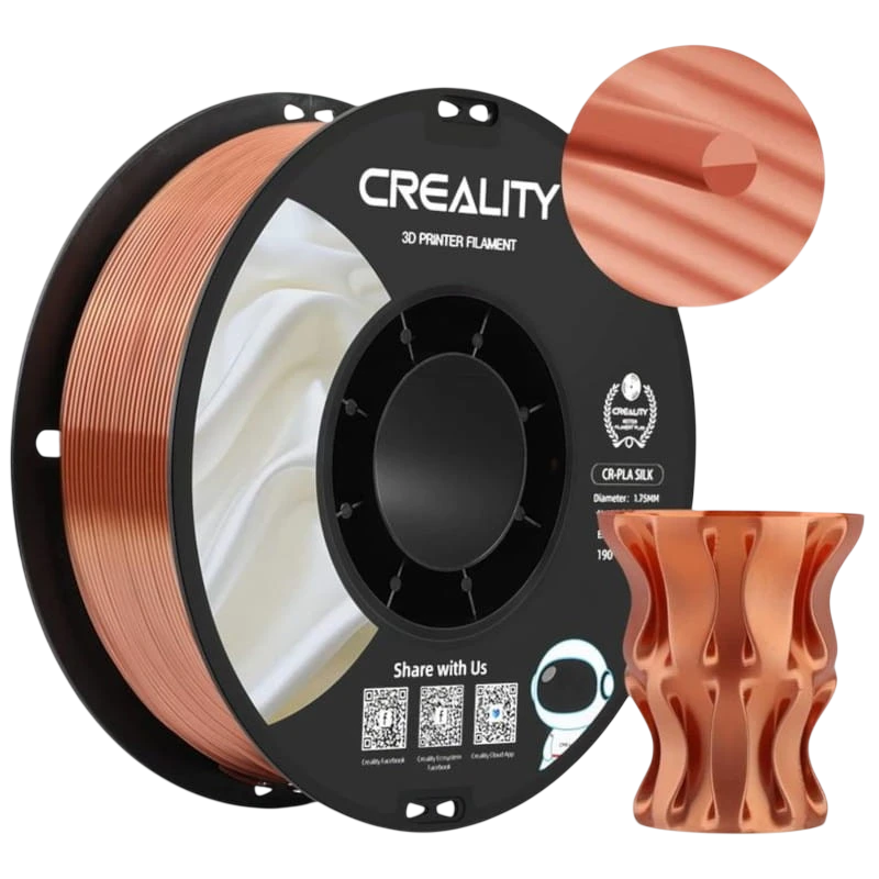 Filament Creality PLA CR-Silk Cuivre et Or - 1,75 mm - Bobine de 1 kg