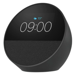 Amazon Echo Spot 2024 Noir Bluetooth 5.0 WiFi Enceinte connectée Alexa