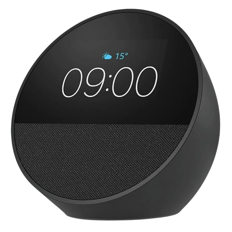 Amazon Echo Spot 2024 Noir Bluetooth 5.0 WiFi Enceinte connectée Alexa