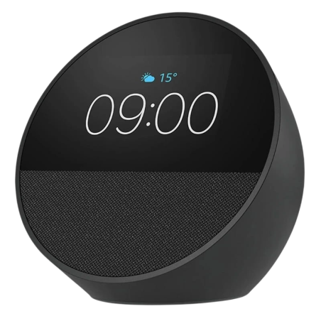Amazon Echo Spot 2024 Noir Bluetooth 5.0 WiFi Enceinte connectée Alexa
