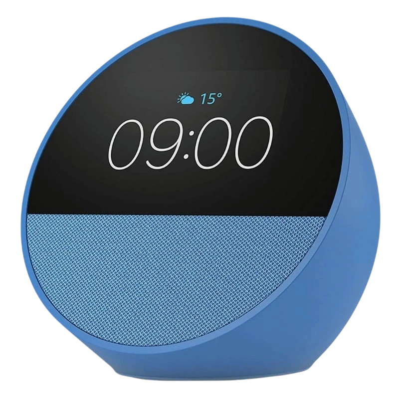 Amazon Echo Spot 2024 Bleu Bluetooth 5.0 WiFi Enceinte connectée Alexa