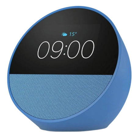 Amazon Echo Spot 2024 Bleu Bluetooth 5.0 WiFi Enceinte connectée Alexa