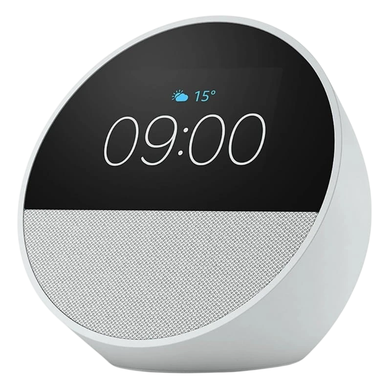 Amazon Echo Spot 2024 Blanc Bluetooth 5.0 WiFi Enceinte connectée Alexa