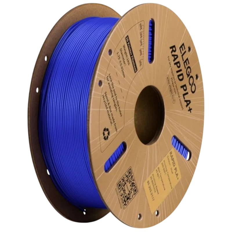 Filament ELEGOO Rapid PLA + (PLUS) Bleu - 1,75 mm - Impression haute vitesse jusqu'à 600 mm/s - Bobine de 1 kg