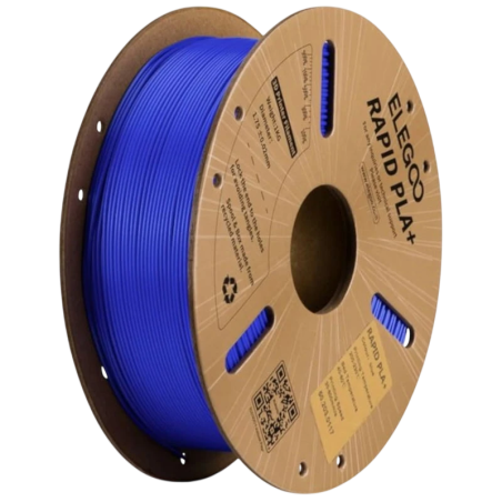 Filament ELEGOO Rapid PLA + (PLUS) Bleu - 1,75 mm - Impression haute vitesse jusqu'à 600 mm/s - Bobine de 1 kg
