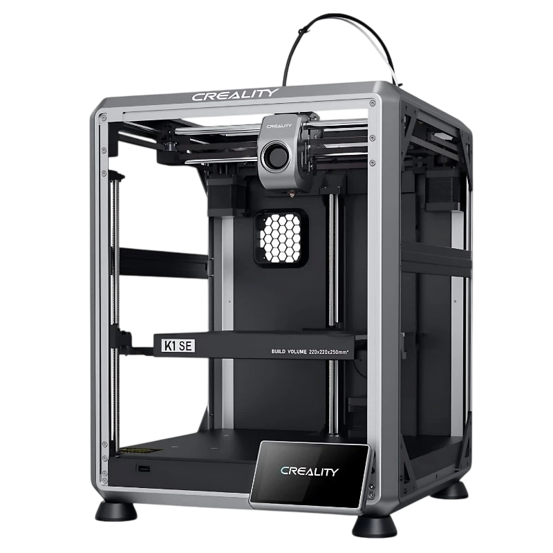 Creality K1 SE Haute vitesse 600mm/s, Taille d'impression 220x220x250mm, Refroidissement Rapide Noir FDM Imprimante 3D