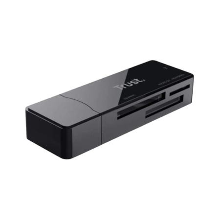 Trust NANGA USB 3.2 Gen 1 (3.1 Gen 1) Type-A Noir SD/microSD Lecteur de cartes