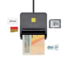AISENS ASCR-SN02SD-BK Lecteur de cartes intelligent