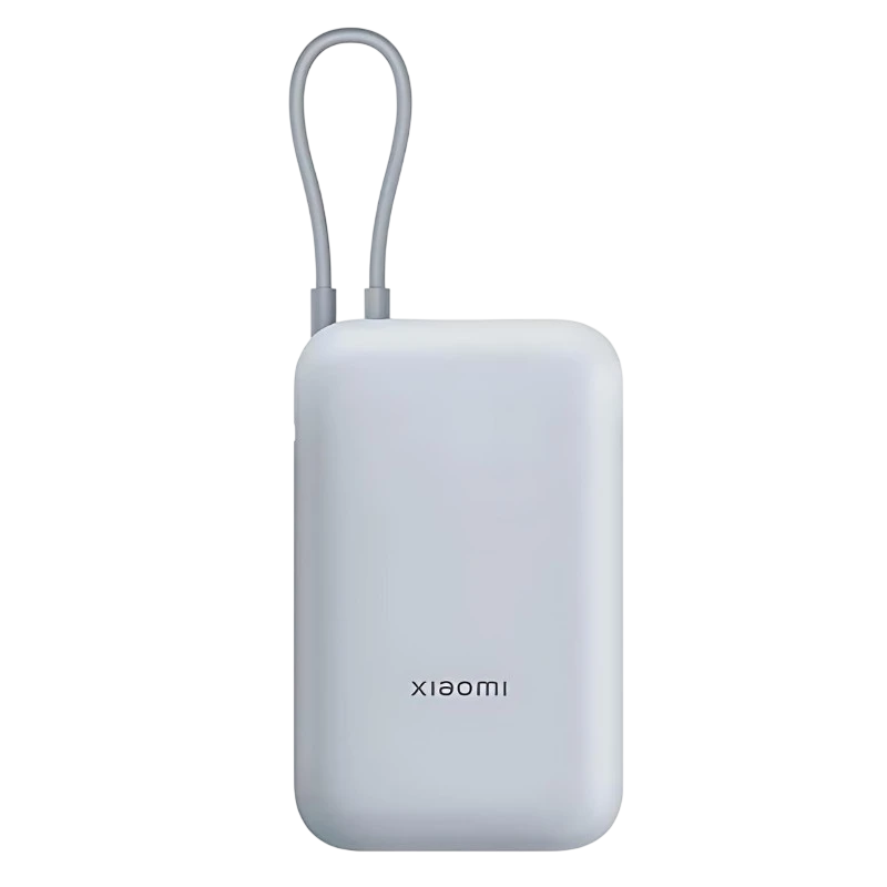 Xiaomi Power Bank Bleu avec câble intégré 10000mAh 22,5W