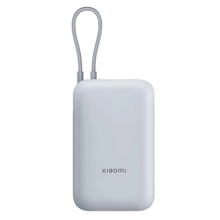 Xiaomi Power Bank Bleu avec câble intégré 10000mAh 22,5W