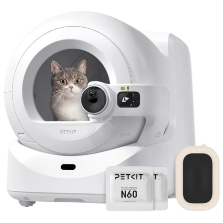 PETKIT Purobot Ultra 70 L avec App et Caméra IA 10 kg 36dB Bac à litière autonettoyant