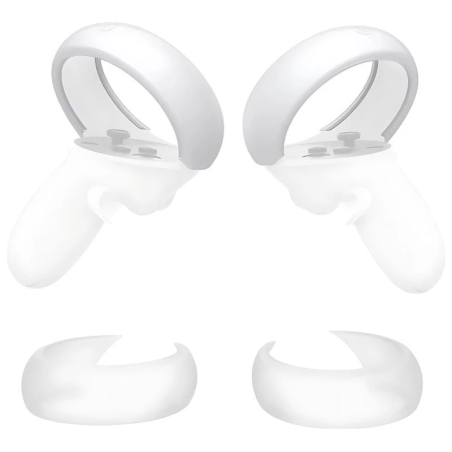 Protecteur de contrôle Kiwi Design Q26-2.1 pour Meta Quest 2 Blanc