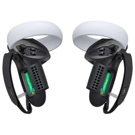 Étuis de Protection avec Poignée Kiwi Design Q1 PRO-2.2 avec protecteur de Batterie pour Meta Quest 2 Noir