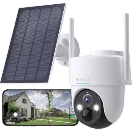 Botslab PT W313 3MP WiFi Solar Caméra de surveillance