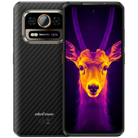 Ulefone Armor 25T 6GB/256GB Noir Rugged IP68/IP69K 6,78 pouces IPS 120Hz 64MP 6500mAh 33W NFC