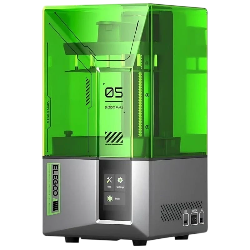 ELEGOO Mars 5 Mono LCD HD 4K Vitesse 77mm/h Taille d'impression 6,6 pouces Mise à niveau automatique de résine Imprimante 3D
