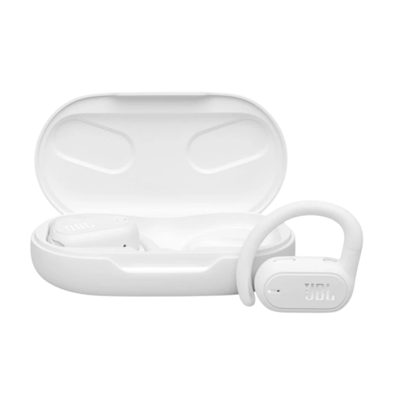 JBL Soundgear Sense Blanc Bluetooth 5.3 24h IP54 Multipoint Écouteurs sans fil